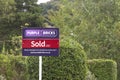 Purple Bricks - UK online estate agent sign Royalty Free Stock Photo